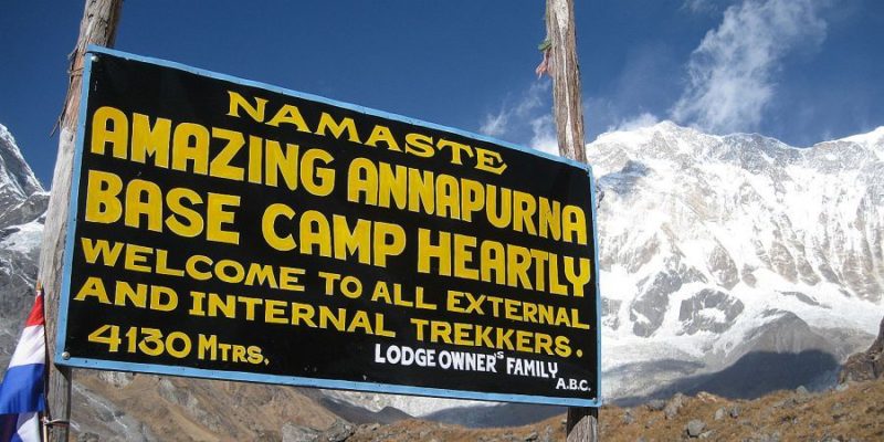 bord Annapurna Base Camp Nepal