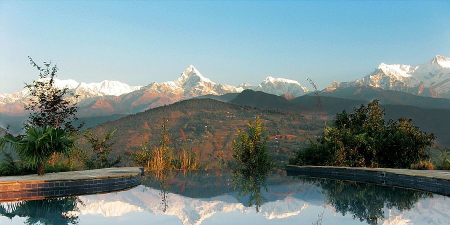Tiger Mountain Lodge in Pokhara is een van de moosite luxeverblijven van Nepal. We verblijven er tijdens onze Nepal Deluxe Reizen