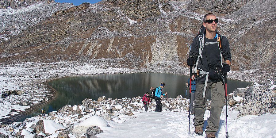 Everest Trekking in Nepal via de meren van Gokyo