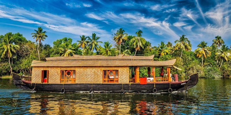 Zuid India: Backwaters in Kerala per houseboat