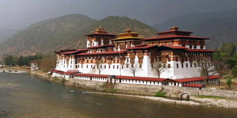 Dzong Punakha tijdens Bhutan Reis