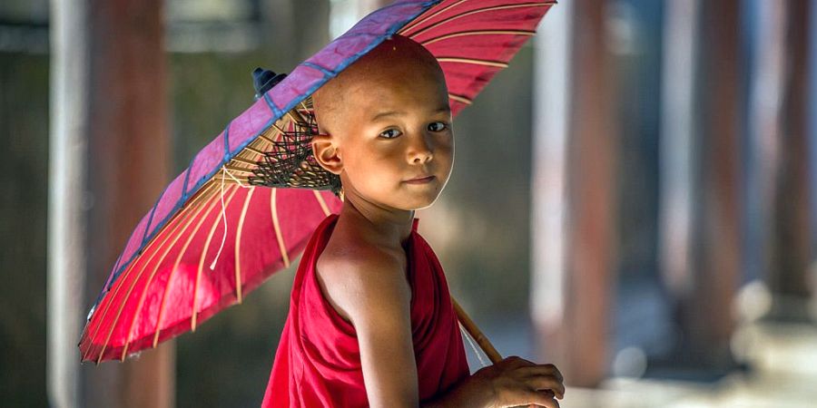 Jonge monnik Myanmar