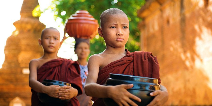 Monniken in Myanmar